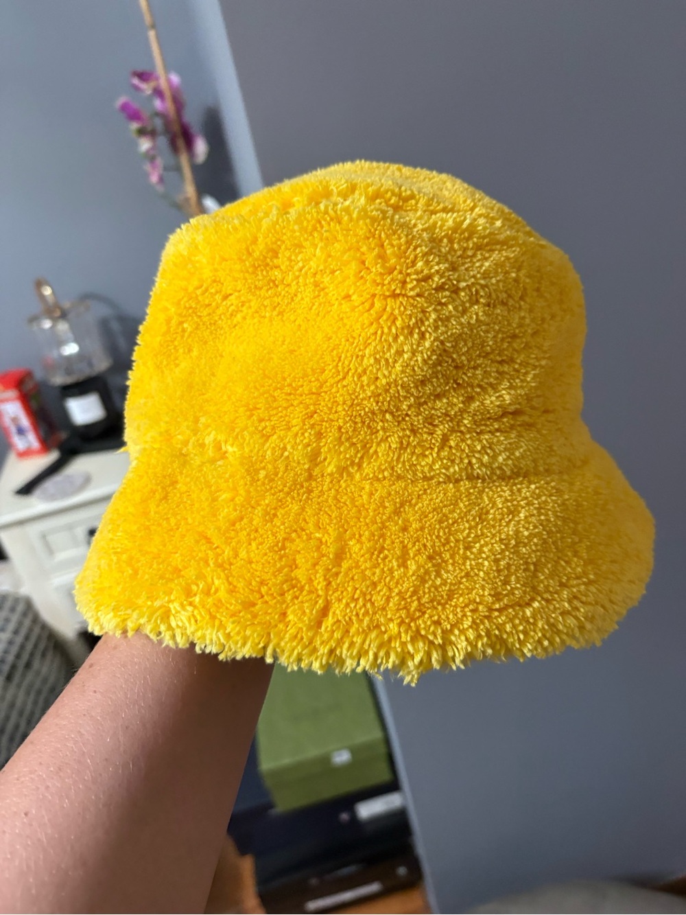PRADA Yellow Bucket Hat - Milano Logo - Picture 4 of 5